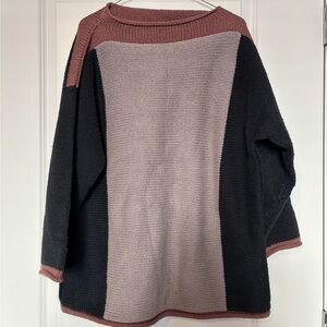 Margaret O’Leary Colorblock knit sweater